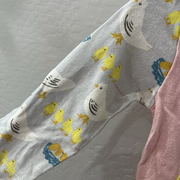 Baby Boden Pink Chicken Long Sleeve Dress & Bloomers - Picture 5 of 8